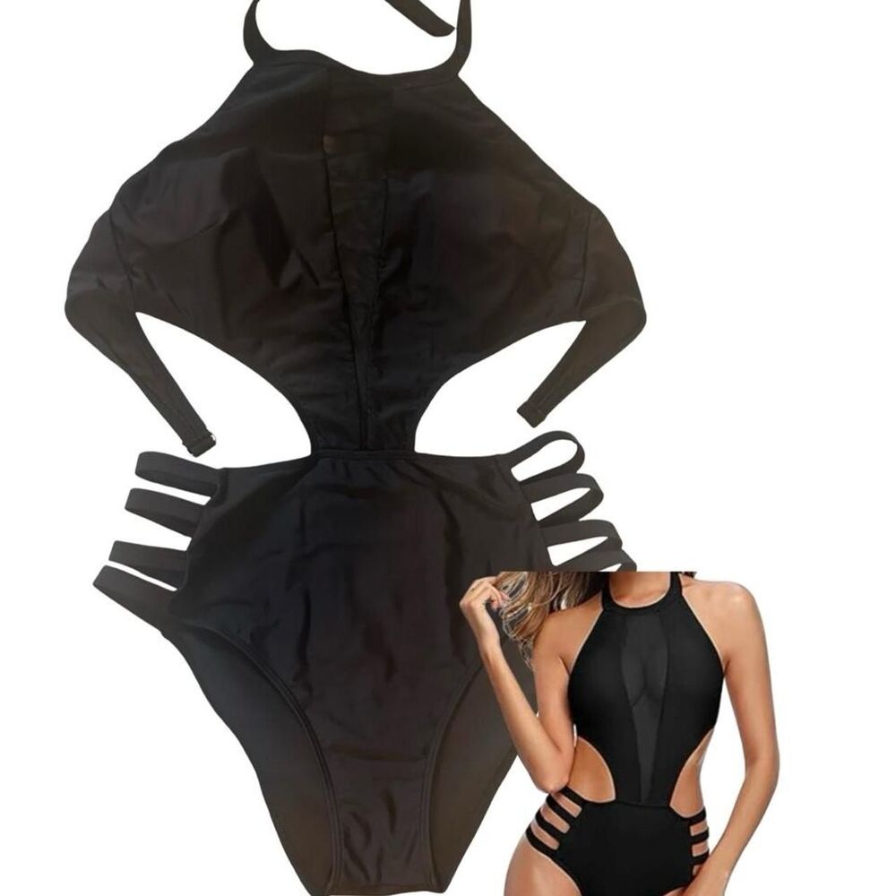 Amazon-essentials Women's Black Swimsuit-one-piece
